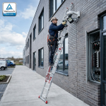 Drabina aluminiowa uniwersalna 3x7 HIGHER Professional na schody - 4,49 m