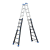 Drabina aluminiowa przegubowa teleskopowa Gierre 7+7 wielofunkcyjna na schody 150 kg 8,20 m EN-131