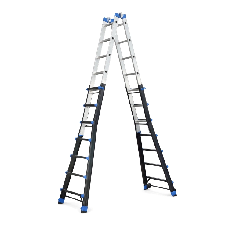 Drabina Teleskopowa HIGHER 7+7 wielofunkcyjna na schody 8m EN131