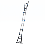 Drabina aluminiowa przegubowa teleskopowa Gierre 6+6 wielofunkcyjna na schody 150 kg 7 m EN-131