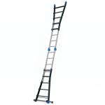 Drabina aluminiowa przegubowa teleskopowa Gierre 5+5 wielofunkcyjna na schody 150 kg 6 m EN-131