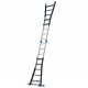 Drabina aluminiowa przegubowa teleskopowa Gierre 5+5 wielofunkcyjna na schody 150 kg 6 m EN-131