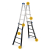 Drabina aluminiowa przegubowa teleskopowa Gierre 5+5 wielofunkcyjna na schody 150 kg 6 m EN-131