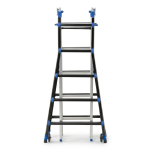 Drabina aluminiowa przegubowa teleskopowa Gierre 5+5 wielofunkcyjna na schody 150 kg 6 m EN-131