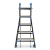 Drabina aluminiowa przegubowa teleskopowa Gierre 5+5 wielofunkcyjna na schody 150 kg 6 m EN-131
