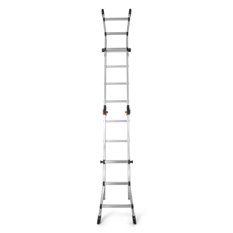 Drabina aluminiowa teleskopowa 4,2m GIERRE 3+4 na schody przegubowa 150kg