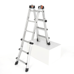 Drabina aluminiowa teleskopowa 4,2m GIERRE 3+4 na schody przegubowa 150kg