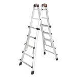 Drabina aluminiowa teleskopowa 5,7 m GIERRE 5x5 na schody przegubowa 150 kg