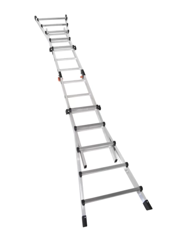 Drabina aluminiowa teleskopowa 5,7 m GIERRE 5+5 na schody przegubowa 150 kg