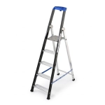 Drabina aluminiowa profesjonalna jednostronna magazynowa montażowa GIERRE 5 stopni 150 kg dla przemysłu