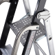 Drabina aluminiowa jednostronna GIERRE 10 stopni podest 150 kg 4,32 m