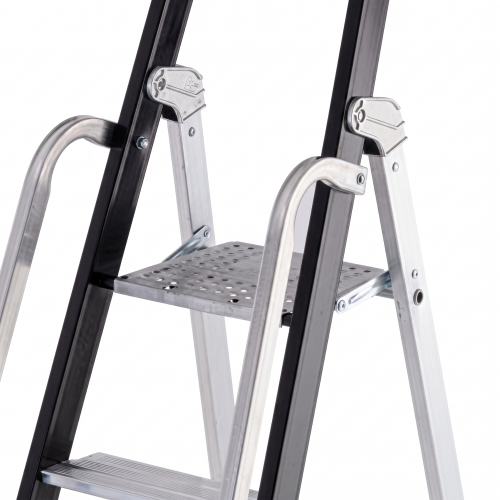 Drabina aluminiowa jednostronna GIERRE 12 stopni podest 150 kg 4,81 m