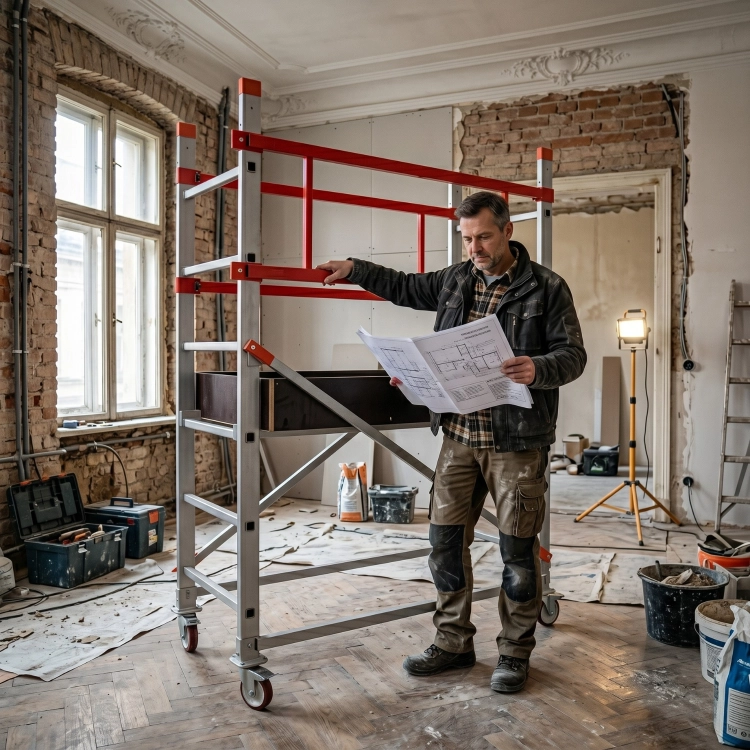 Rusztowanie jezdne GIERRE G-TA1800FL 3 m TÜV modułowe profesjonalne