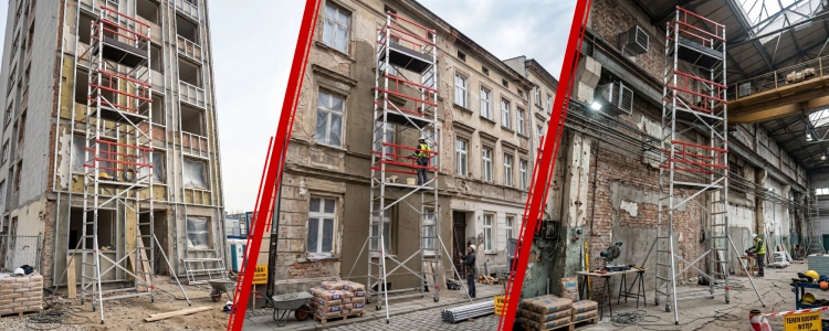 Rusztowanie jezdne GIERRE G-TA2100FL 8,30 m modułowe profesjonalne
