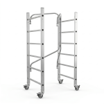 Rusztowanie aluminiowe jezdne GIERRE G-FX001FL 2,91 m składane hamulec 150 kg