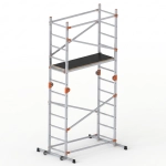 Rusztowanie aluminiowe przegubowe jezdne drabina uniwersalna przegubowa podest roboczy 4w1 GIERRE Fast&Lock G-FA200FL 3,9 m modułowe
