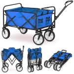 Wózek transportowy składany plażowy turystyczny HIGHER 90 kg