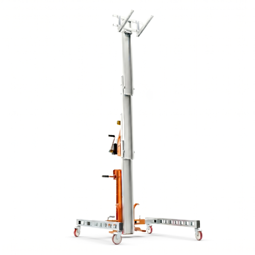 Aluminiowy jezdny manualny podnośnik materiałów HWBIG2 Faraone 300 kg 3,45 m