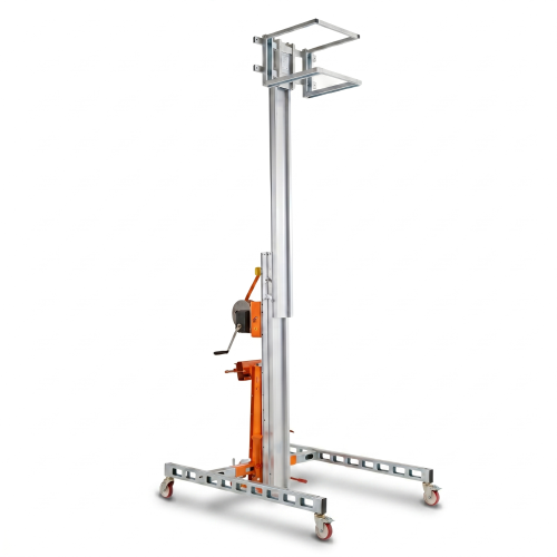 Aluminiowy jezdny manualny podnośnik materiałów HWBIG3 Faraone 250 kg 4,95 m