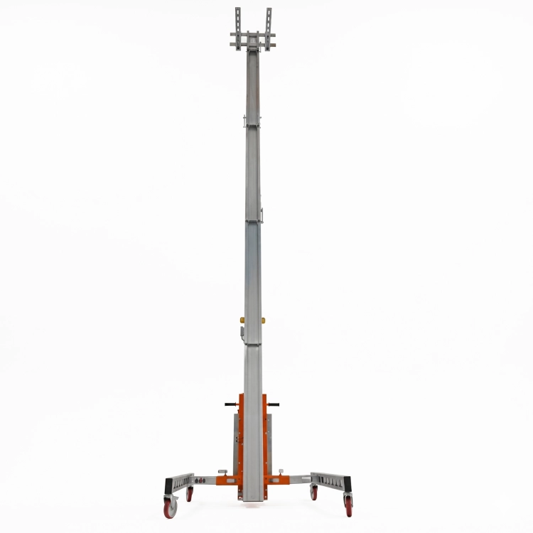Aluminiowy jezdny elektryczny podnośnik materiałów HW02EL Faraone 250 kg 3,1 m