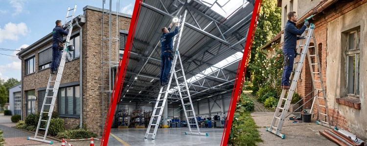 Drabina aluminiowa 3x12 wielofunkcyjna MOCNA 7,98m uniwersalna udźwig 150kg