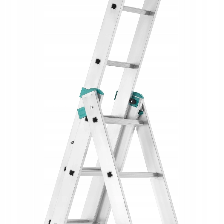 Drabina aluminiowa 3x12 wielofunkcyjna MOCNA 7,98m uniwersalna udźwig 150kg