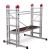 Rusztowanie aluminiowe przegubowe jezdne przejezdne 4w1 GIERRE Easy 200 G-FA200EY 3,8 m modułowe