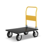 Wózek magazynowy transportowy platformowy składany pompowane koła HIGHER PRO 700 kg LH10-700-P