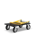 Wózek magazynowy transportowy platformowy składany pompowane koła HIGHER PRO 700 kg LH10-700-P