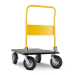 Wózek magazynowy transportowy platformowy składany pompowane koła HIGHER PRO 700 kg LH10-700-P