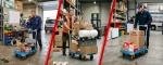 Wózek platformowy transportowy magazynowy 850 kg HIGHER pełne koła