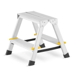 Drabina aluminiowa domowa dwustronna składana HIGHER 2x2 stopnie taboret podnóżek schodek
