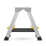 Drabina aluminiowa domowa dwustronna składana HIGHER 2x2 stopnie taboret podnóżek schodek