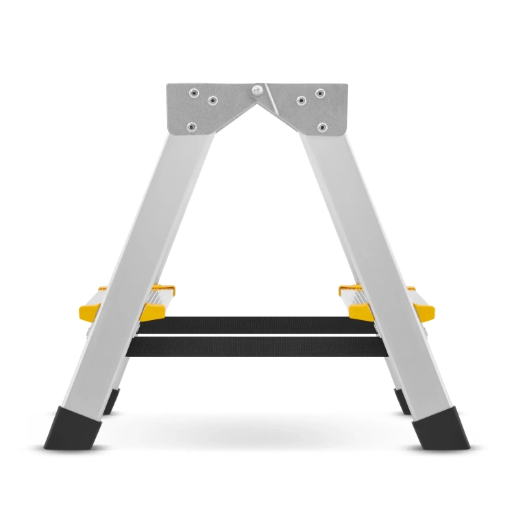 Drabina aluminiowa domowa dwustronna składana HIGHER 2x2 stopnie taboret podnóżek schodek