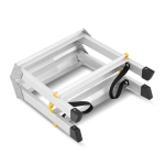 Drabina aluminiowa domowa dwustronna składana HIGHER 2x2 stopnie taboret podnóżek schodek