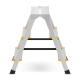 Drabina aluminiowa domowa dwustronna składana HIGHER 2x3 stopnie taboret podnóżek schodek