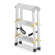 Drabina aluminiowa domowa dwustronna składana HIGHER 2x3 stopnie taboret podnóżek schodek