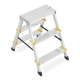 Drabina aluminiowa domowa dwustronna składana HIGHER 2x3 stopnie taboret podnóżek schodek