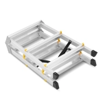 Drabina aluminiowa domowa dwustronna składana HIGHER 2x3 stopnie taboret podnóżek schodek