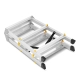 Drabina aluminiowa domowa dwustronna składana HIGHER 2x3 stopnie taboret podnóżek schodek