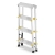 Drabina aluminiowa domowa dwustronna składana HIGHER 2x4 stopnie taboret podnóżek schodek