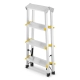 Drabina aluminiowa domowa dwustronna składana HIGHER 2x4 stopnie taboret podnóżek schodek