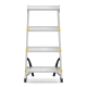 Drabina aluminiowa domowa dwustronna składana HIGHER 2x4 stopnie taboret podnóżek schodek