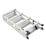 Drabina aluminiowa domowa dwustronna składana HIGHER 2x4 stopnie taboret podnóżek schodek