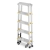 Drabina aluminiowa domowa dwustronna składana HIGHER 2x5 stopni taboret podnóżek schodek