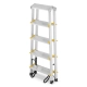 Drabina aluminiowa domowa dwustronna składana HIGHER 2x5 stopni taboret podnóżek schodek