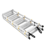 Drabina aluminiowa domowa dwustronna składana HIGHER 2x5 stopni taboret podnóżek schodek