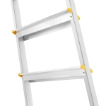 Drabina aluminiowa domowa dwustronna składana HIGHER 2x5 stopni taboret podnóżek schodek