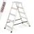 Drabina aluminiowa domowa dwustronna składana HIGHER 2x5 stopni taboret podnóżek schodek