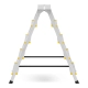 Drabina aluminiowa domowa dwustronna składana HIGHER 2x5 stopni taboret podnóżek schodek